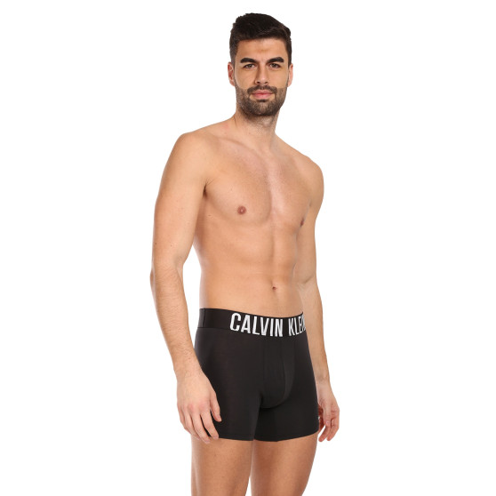 3PACK ανδρικό σορτς μποξεράκι Calvin Klein μαύρο (NB3609A-UB1)