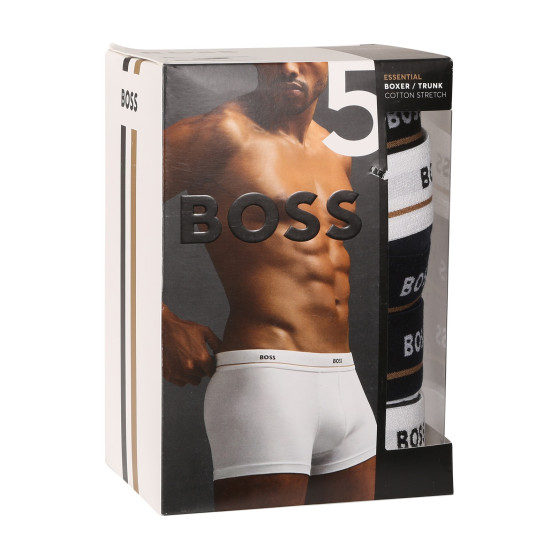 5PACK ανδρικό σορτς μποξεράκι BOSS πολύχρωμο (50514909 983)