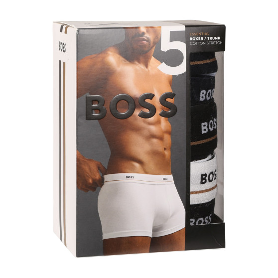 5PACK ανδρικό σορτς μποξεράκι BOSS πολύχρωμο (50514909 984)