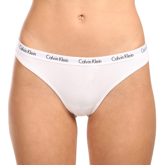 3PACK γυναικείο στρινγκ Calvin Klein πολύχρωμο (QD3587E-WZB)