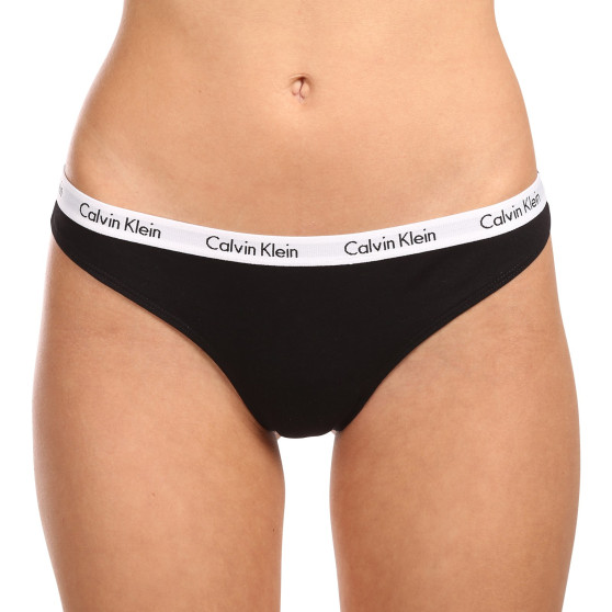 3PACK γυναικείο στρινγκ Calvin Klein πολύχρωμο (QD3587E-WZB)