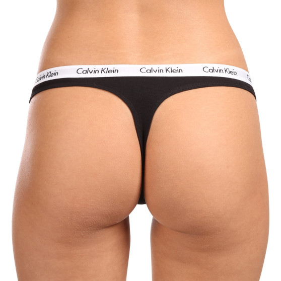 3PACK γυναικείο στρινγκ Calvin Klein πολύχρωμο (QD3587E-WZB)