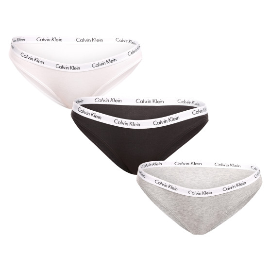 3PACK γυναικείο εσώρουχο Calvin Klein πολύχρωμο (QD3588E-999)