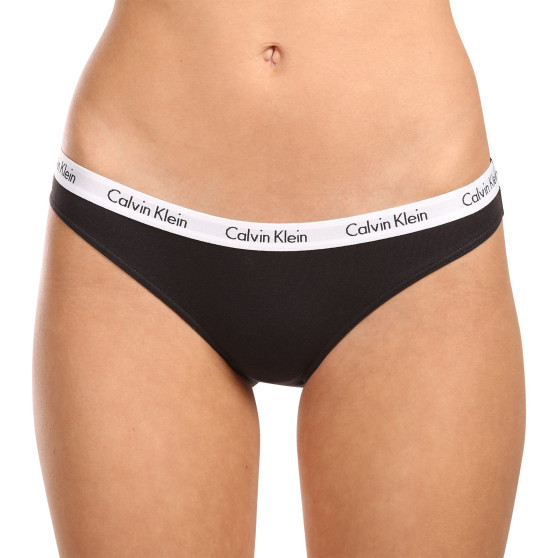 3PACK γυναικεία εσώρουχα Calvin Klein μαύρο (QD3588E-001)