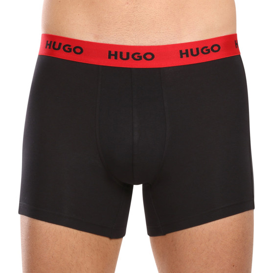 3PACK ανδρικό σορτς μποξεράκι HUGO πολύχρωμο (50510192 025)