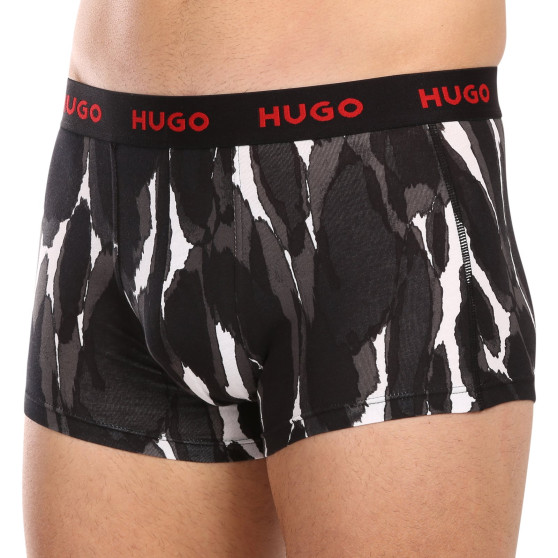 3PACK ανδρικό σορτς μποξεράκι HUGO πολύχρωμο (50480170 022)