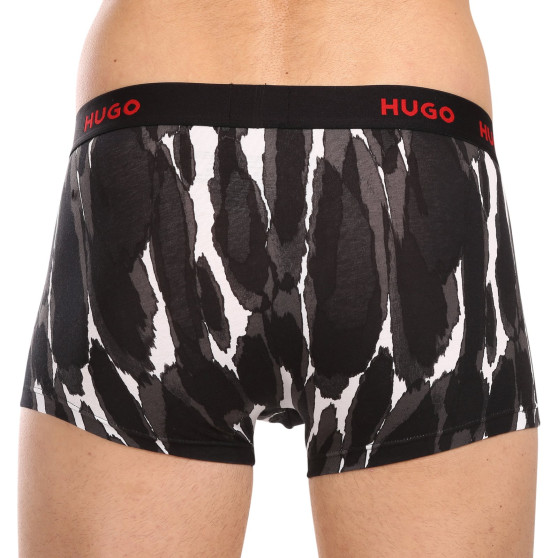 3PACK ανδρικό σορτς μποξεράκι HUGO πολύχρωμο (50480170 022)