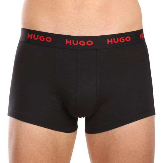 3PACK ανδρικό σορτς μποξεράκι HUGO πολύχρωμο (50480170 022)