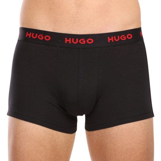 3PACK ανδρικό σορτς μποξεράκι HUGO πολύχρωμο (50480170 306)