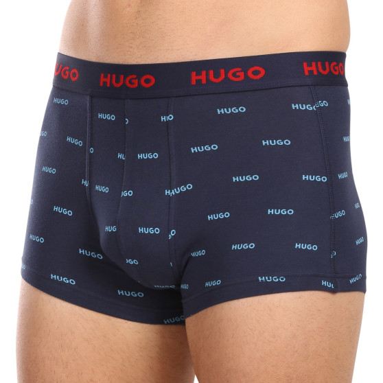 3PACK ανδρικό σορτς μποξεράκι HUGO πολύχρωμο (50480170 440)