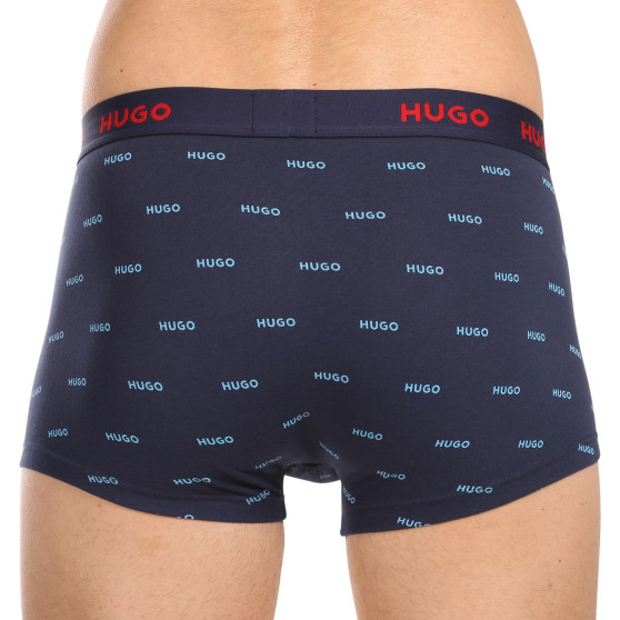 3PACK ανδρικό σορτς μποξεράκι HUGO πολύχρωμο (50480170 440)