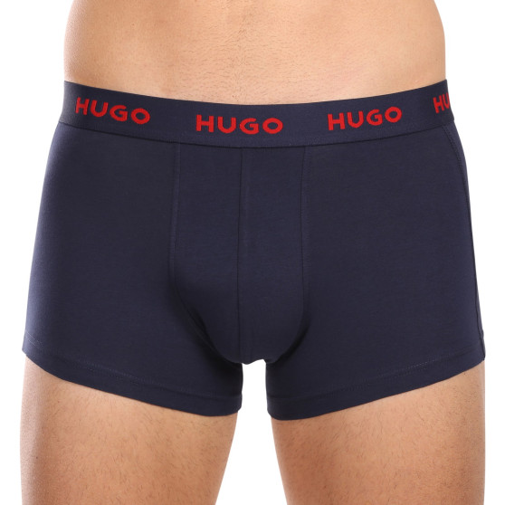 3PACK ανδρικό σορτς μποξεράκι HUGO πολύχρωμο (50480170 440)