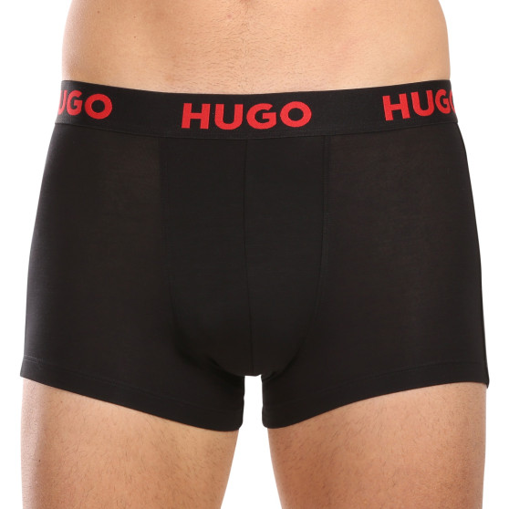 3PACK ανδρικό σορτς μποξεράκι HUGO πολύχρωμο (50496723 308)