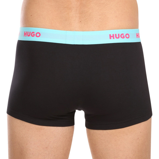 3PACK ανδρικό σορτς μποξεράκι HUGO πολύχρωμο (50469766 730)