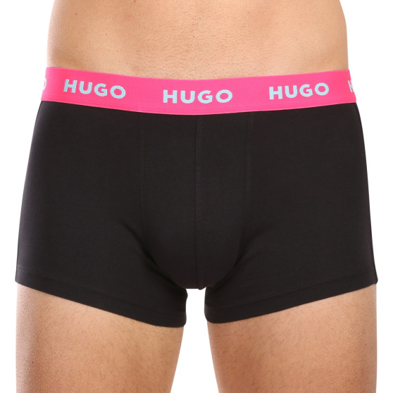 3PACK ανδρικό σορτς μποξεράκι HUGO πολύχρωμο (50469766 730)