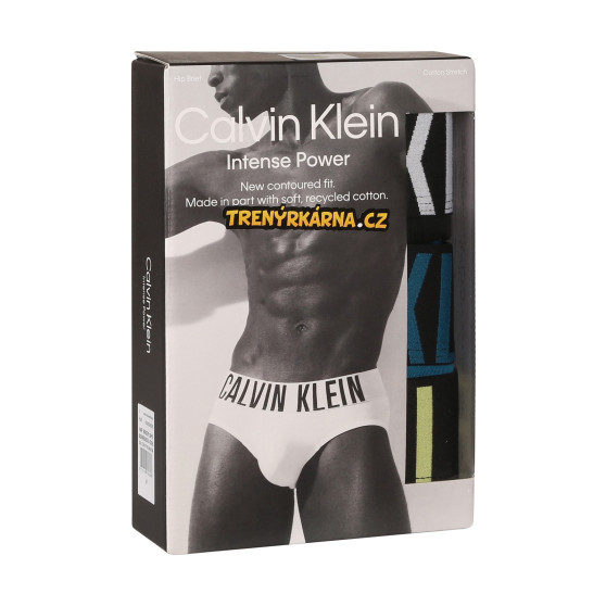 3PACK ανδρικό σλιπ Calvin Klein πολύχρωμο (NB3704A-OG5)