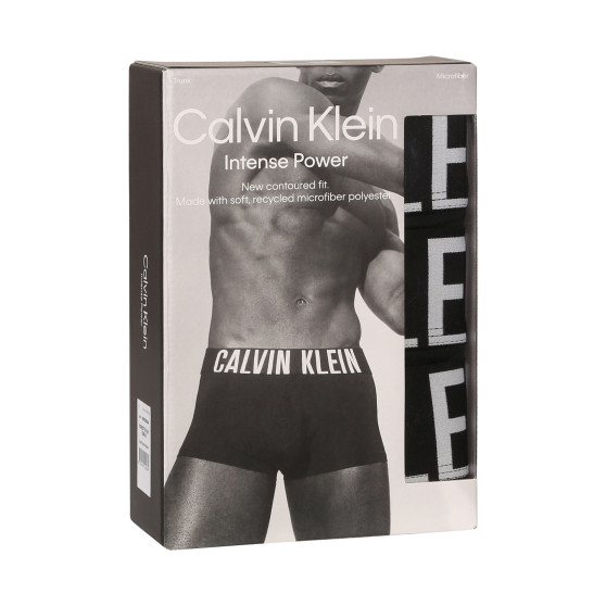 3PACK ανδρικό σορτς μποξεράκι Calvin Klein μαύρο (NB3775A-UB1)