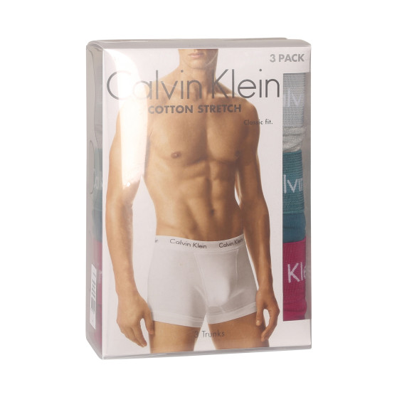 3PACK ανδρικό σορτς μποξεράκι Calvin Klein πολύχρωμο (U2662G-MXA)