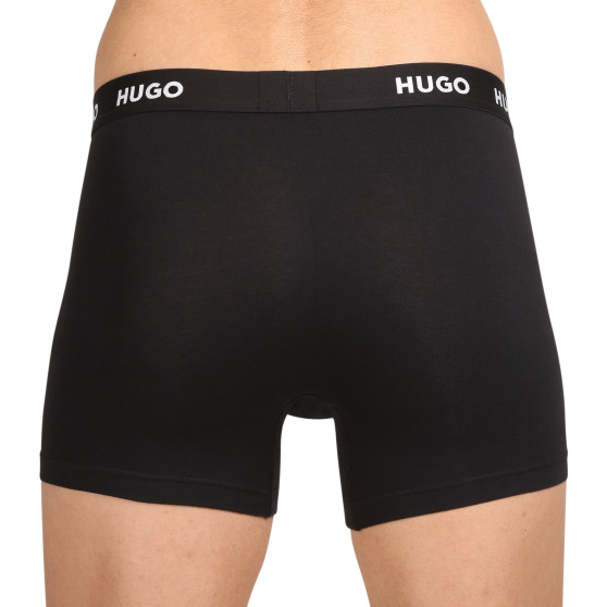 3PACK ανδρικό σορτς μποξεράκι HUGO πολύχρωμο (50503079 972)