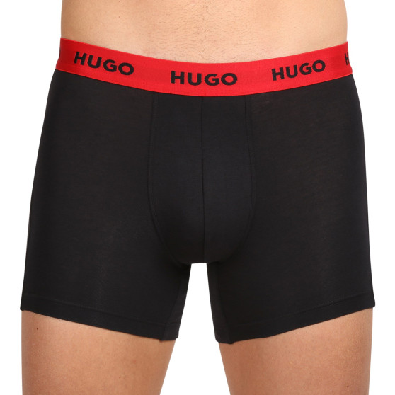 3PACK ανδρικό σορτς μποξεράκι HUGO πολύχρωμο (50503079 972)