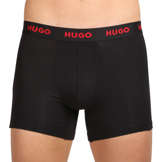 3PACK ανδρικό σορτς μποξεράκι HUGO πολύχρωμο (50510192 321)