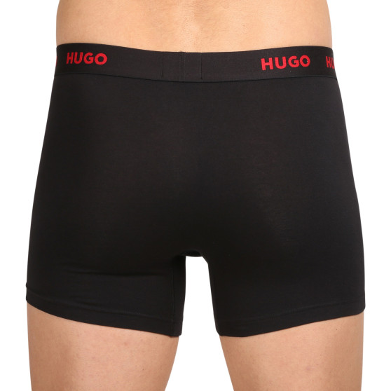 3PACK ανδρικό σορτς μποξεράκι HUGO πολύχρωμο (50510192 321)