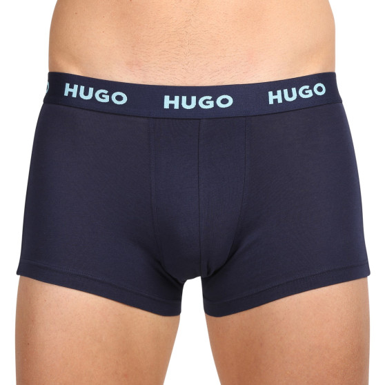 3PACK ανδρικό σορτς μποξεράκι HUGO πολύχρωμο (50469766 414)