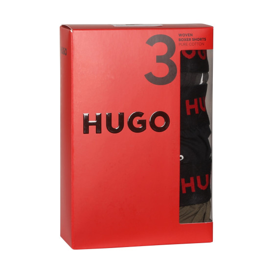 3PACK ανδρικό σορτς HUGO πολύχρωμο (50510216 310)