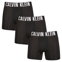 3PACK ανδρικό σορτς μποξεράκι Calvin Klein μαύρο (NB3612A-UB1)