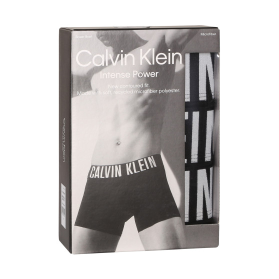 3PACK ανδρικό σορτς μποξεράκι Calvin Klein μαύρο (NB3612A-UB1)