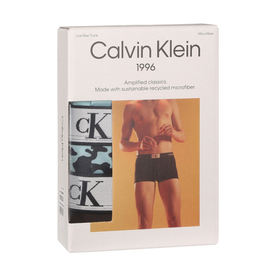 3PACK ανδρικό σορτς μποξεράκι Calvin Klein πολύχρωμο (NB3532E-OFO)