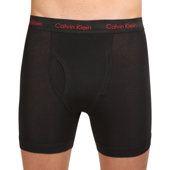 3PACK ανδρικό σορτς μποξεράκι Calvin Klein μαύρο (NB2616A-NC1)