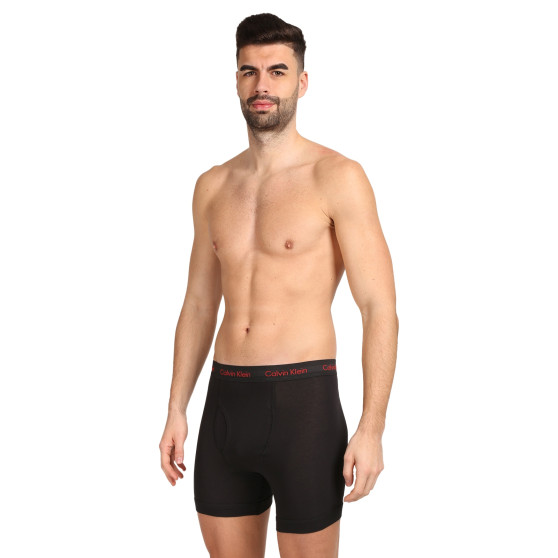 3PACK ανδρικό σορτς μποξεράκι Calvin Klein μαύρο (NB2616A-NC1)