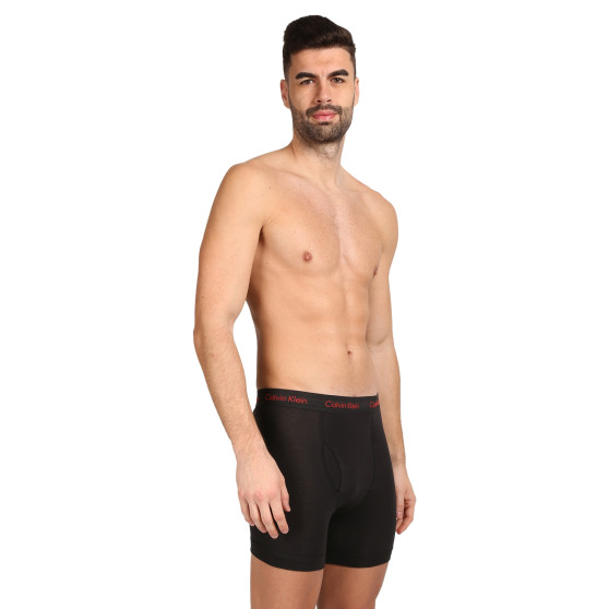 3PACK ανδρικό σορτς μποξεράκι Calvin Klein μαύρο (NB2616A-NC1)