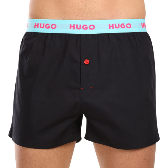 3PACK ανδρικό σορτς HUGO μαύρο (50510216 005)