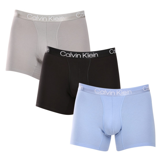 3PACK ανδρικό σορτς μποξεράκι Calvin Klein πολύχρωμο (NB2971A-MCA)