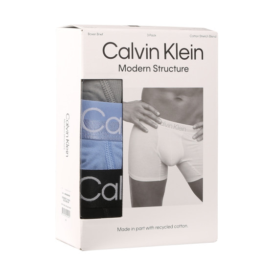 3PACK ανδρικό σορτς μποξεράκι Calvin Klein πολύχρωμο (NB2971A-MCA)