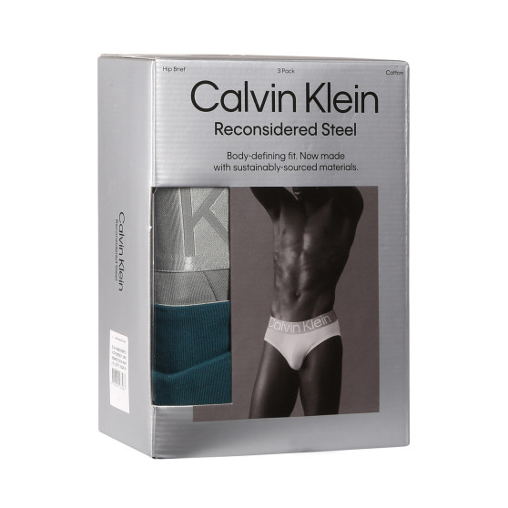 3PACK ανδρικό σλιπ Calvin Klein πολύχρωμο (NB3129A-NA9)