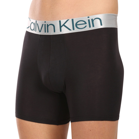 3PACK ανδρικό σορτς μποξεράκι Calvin Klein μαύρο (NB3131A-NC4)