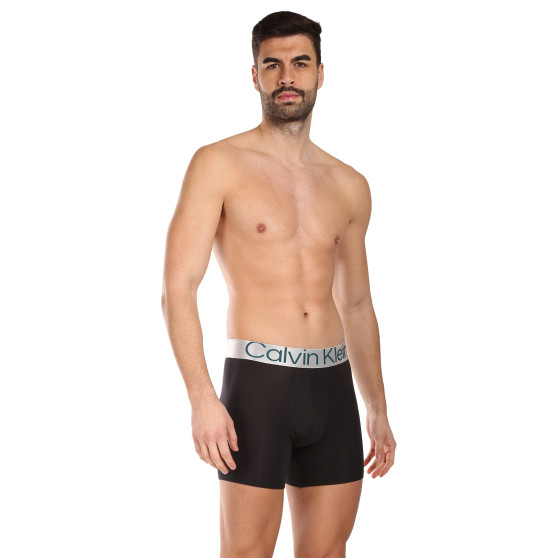 3PACK ανδρικό σορτς μποξεράκι Calvin Klein μαύρο (NB3131A-NC4)