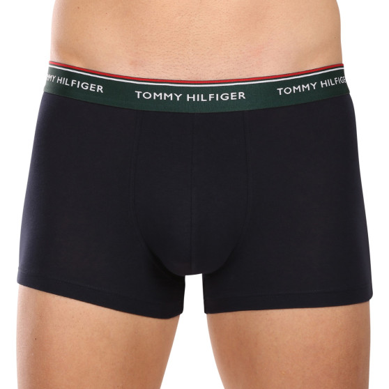 3PACK ανδρικό σορτς μποξεράκι Tommy Hilfiger σκούρο μπλε (UM0UM01642 0XW)