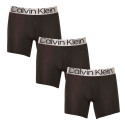 3PACK ανδρικό σορτς μποξεράκι Calvin Klein μαύρο (NB3075A-7V1)