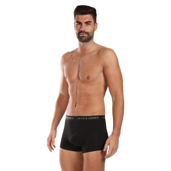 7PACK ανδρικό σορτς μποξεράκι Jack and Jones μαύρο (12165587)