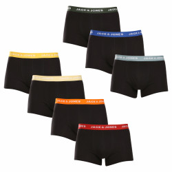 7PACK ανδρικό σορτς μποξεράκι Jack and Jones μαύρο (12230353)