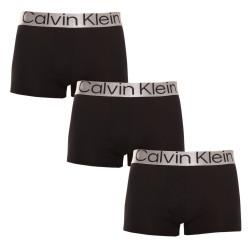 3PACK ανδρικό σορτς μποξεράκι Calvin Klein μαύρο (NB3130A-7V1)