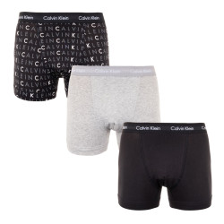 3PACK ανδρικό σορτς μποξεράκι Calvin Klein πολύχρωμο (U2662G-YKS)