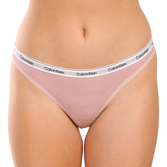 3PACK γυναικείο στρινγκ Calvin Klein πολύχρωμο (QD5209E-NP6)