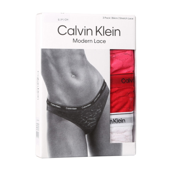 3PACK γυναικείο εσώρουχο Calvin Klein πολύχρωμο (QD5069E-NPC)