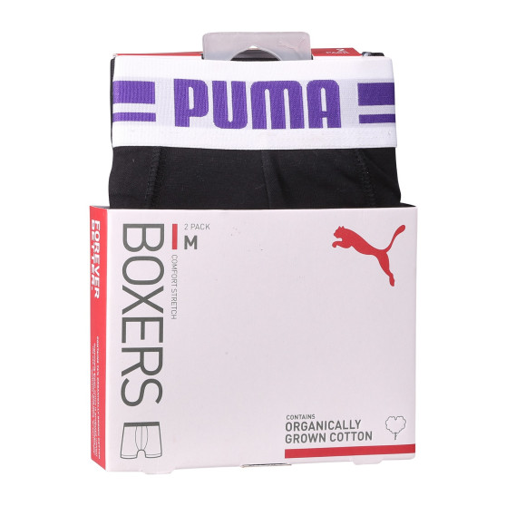 2PACK ανδρικό σορτς μποξεράκι Puma μαύρο (701226763 008)