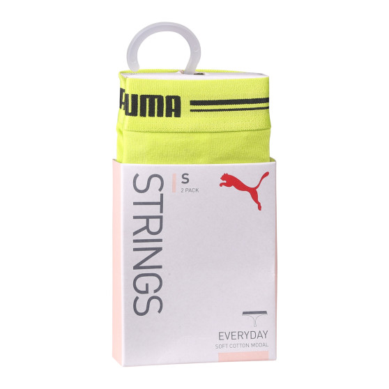 2PACK γυναικείο στρινγκ Puma κίτρινο (603034001 021)